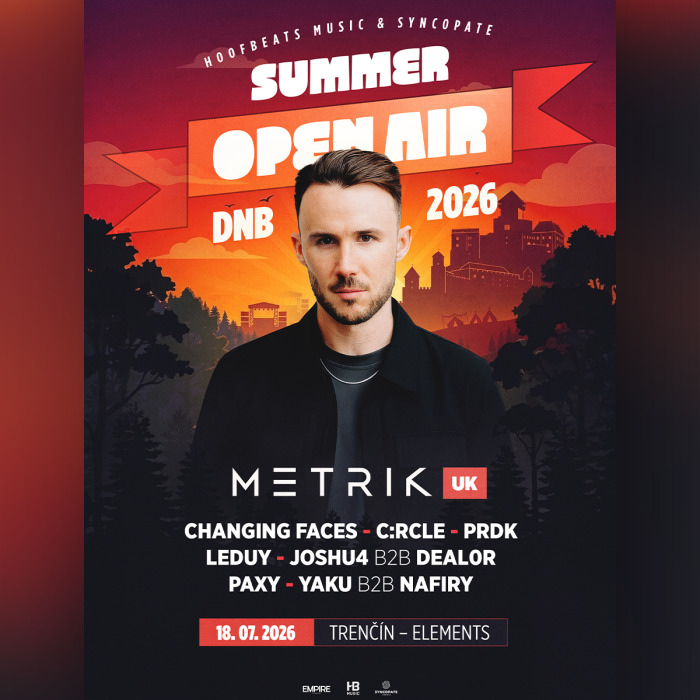 Summer DNB Open Air w/ METRIK (UK) | 18.7.2026 ELEMENT TRENČÍN